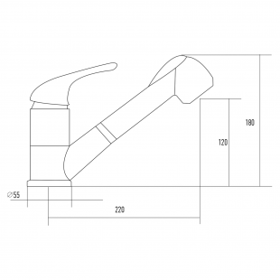 Кран Kuppersberg VIDA KG2580
